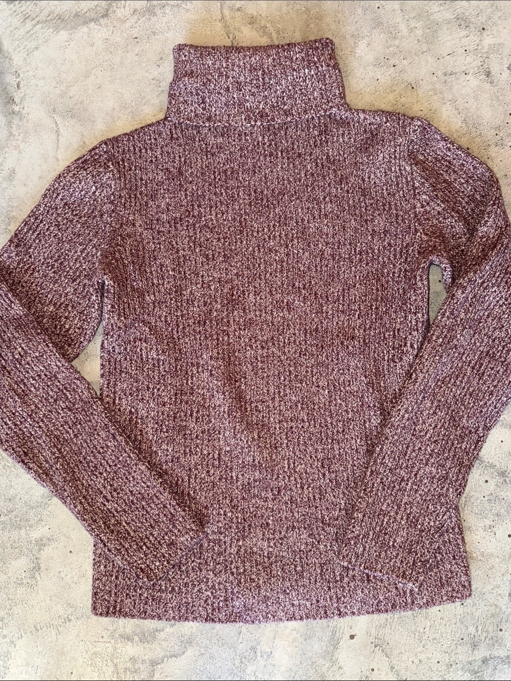 Theory Marled Mauve Turtleneck Sweater